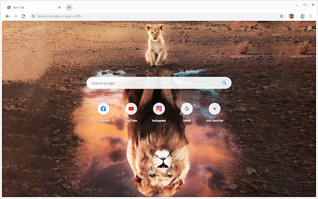 Lion Wallpapers New Tab chrome谷歌浏览器插件_扩展第1张截图