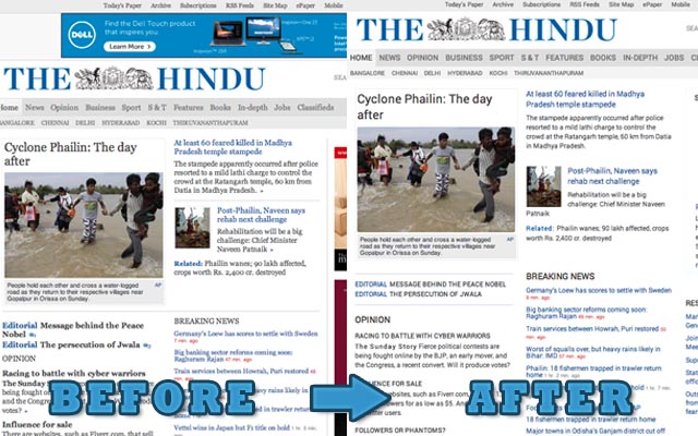 The Hindu Revamp chrome谷歌浏览器插件_扩展第1张截图