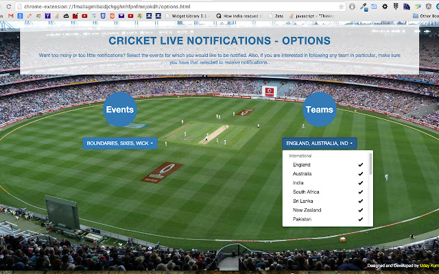 Cricket Live Notifications chrome谷歌浏览器插件_扩展第2张截图