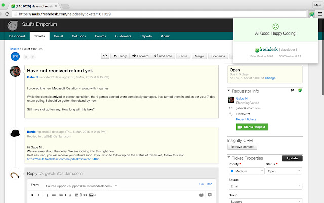 Freshdesk Developer Extension chrome谷歌浏览器插件_扩展第1张截图