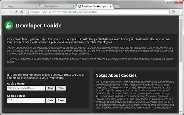 Developer Cookie chrome谷歌浏览器插件_扩展第1张截图