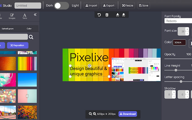 Pixelixe Graphic & Image Editor chrome谷歌浏览器插件_扩展第1张截图
