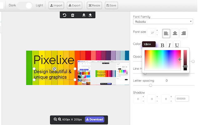 Pixelixe Graphic & Image Editor chrome谷歌浏览器插件_扩展第2张截图
