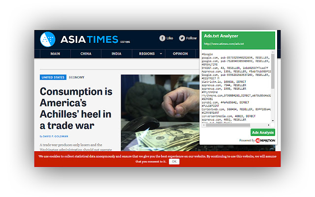 Ads.txt Analyzer by Adnimation chrome谷歌浏览器插件_扩展第1张截图