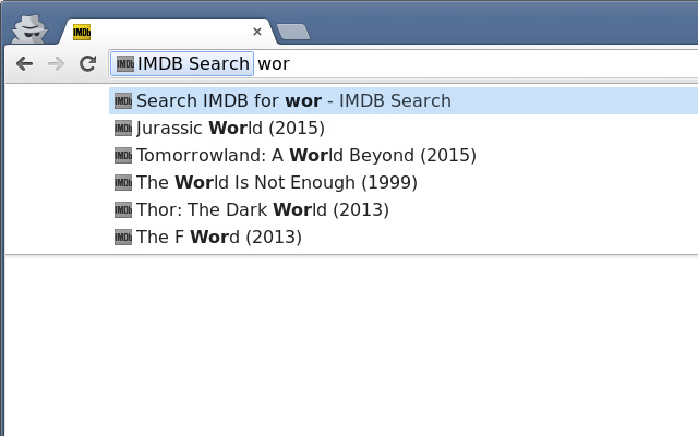 IMDB Search chrome谷歌浏览器插件_扩展第1张截图