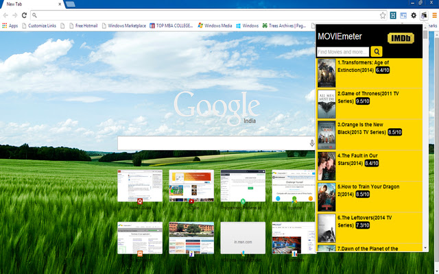 MOVIEmeter chrome谷歌浏览器插件_扩展第1张截图