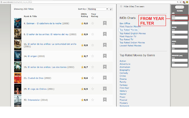 IMDb Filters chrome谷歌浏览器插件_扩展第2张截图
