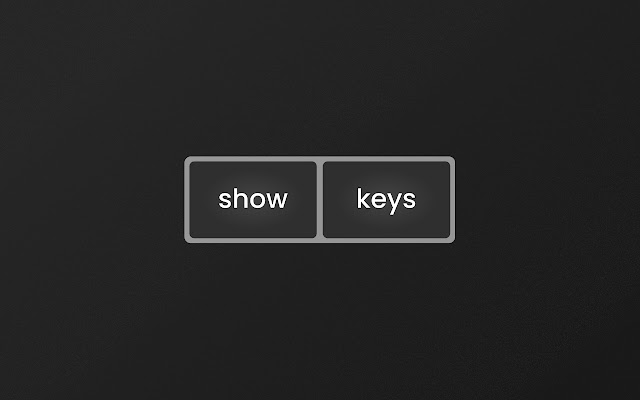 Show Keys chrome谷歌浏览器插件_扩展第1张截图