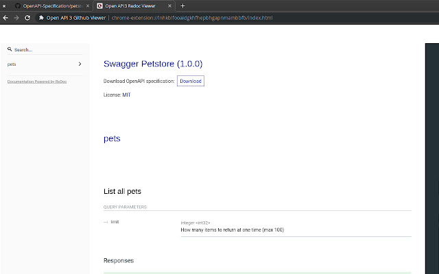 Open API 3 Github Viewer chrome谷歌浏览器插件_扩展第1张截图