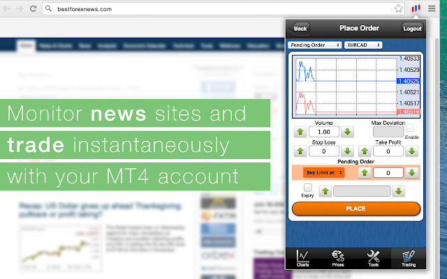 FOREX RAY MT4 ChromeTrader chrome谷歌浏览器插件_扩展第2张截图