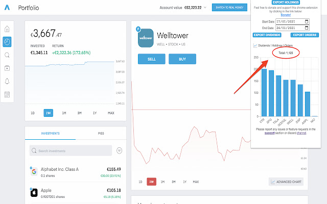 Trading212 CSV exporter chrome谷歌浏览器插件_扩展第2张截图