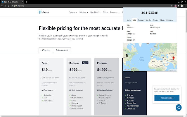 IP Address Information by IPinfo.io chrome谷歌浏览器插件_扩展第3张截图