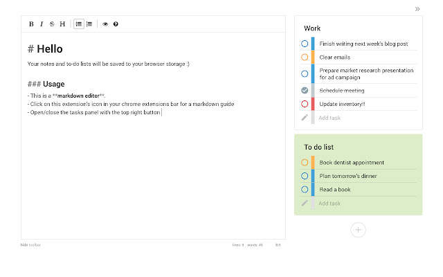 Notes Dashboard chrome谷歌浏览器插件_扩展第1张截图