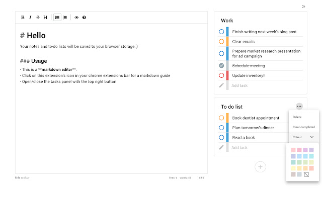 Notes Dashboard chrome谷歌浏览器插件_扩展第2张截图