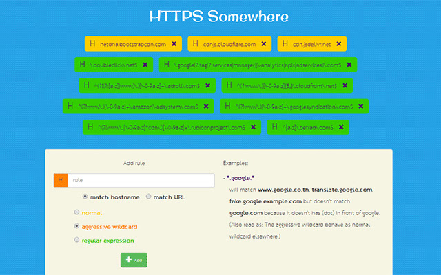 HTTPS Somewhere chrome谷歌浏览器插件_扩展第1张截图