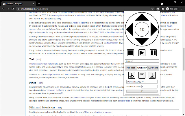 Autoscroll Plus chrome谷歌浏览器插件_扩展第3张截图