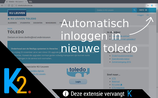 Kotnet Login (Nieuwe Toledo) chrome谷歌浏览器插件_扩展第1张截图