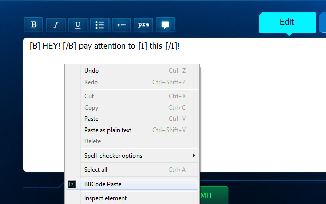 BBCodePaste chrome谷歌浏览器插件_扩展第1张截图