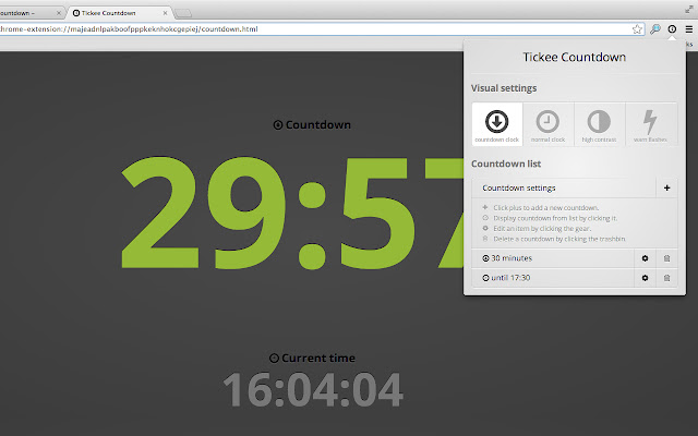 Tickee Countdown chrome谷歌浏览器插件_扩展第1张截图