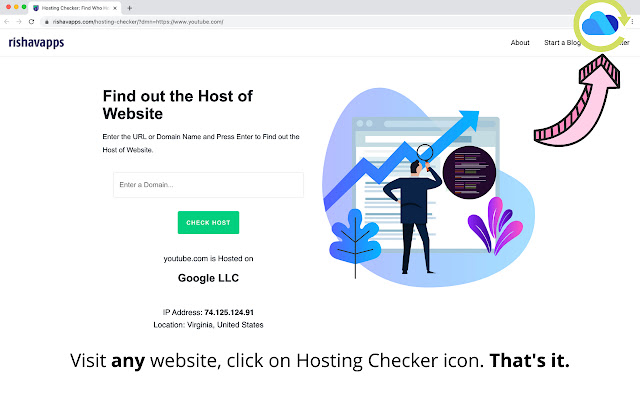 Hosting Checker: Who is Hosting This? chrome谷歌浏览器插件_扩展第1张截图