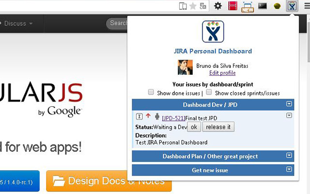 JIRA Personal Dashboard chrome谷歌浏览器插件_扩展第1张截图