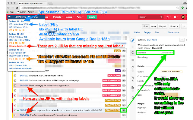 JIRALyzer for JIRA chrome谷歌浏览器插件_扩展第3张截图