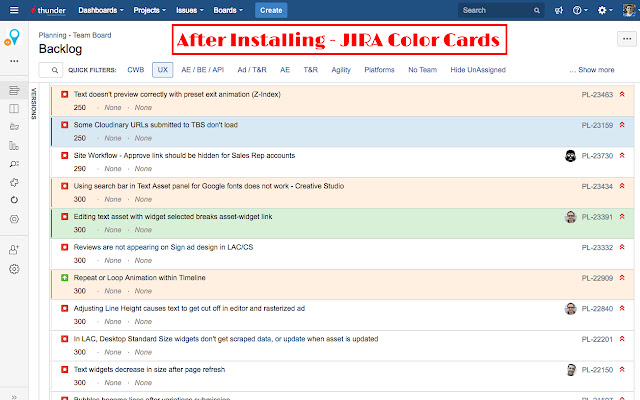 JIRA Color Cards chrome谷歌浏览器插件_扩展第1张截图