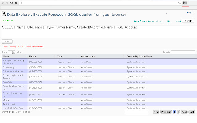 Data Explorer for Force.com chrome谷歌浏览器插件_扩展第1张截图