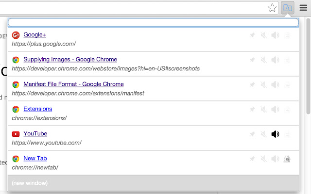 Tab Finder - by floverdevel chrome谷歌浏览器插件_扩展第2张截图