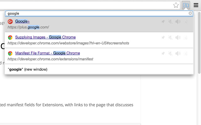 Tab Finder - by floverdevel chrome谷歌浏览器插件_扩展第3张截图