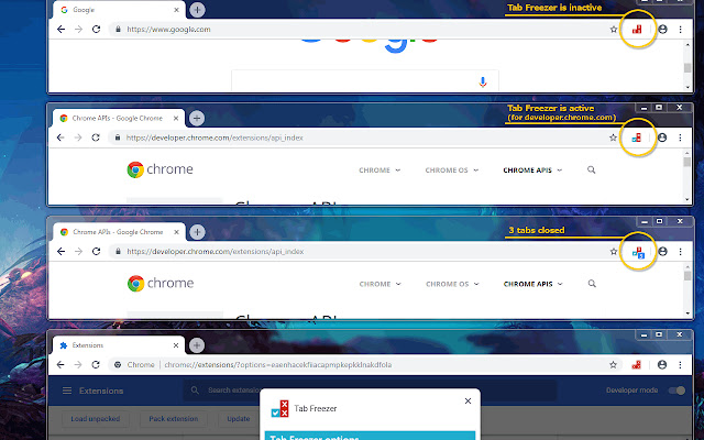 Tab Freezer chrome谷歌浏览器插件_扩展第2张截图