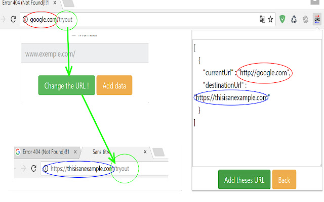 URL Changer chrome谷歌浏览器插件_扩展第1张截图