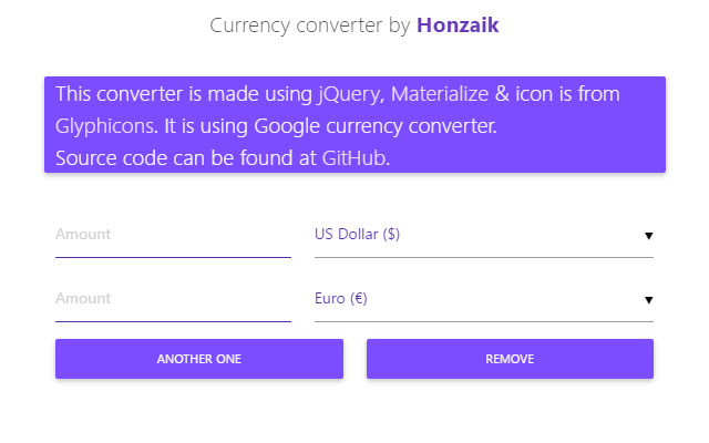 Currency converter by Honzaik chrome谷歌浏览器插件_扩展第1张截图