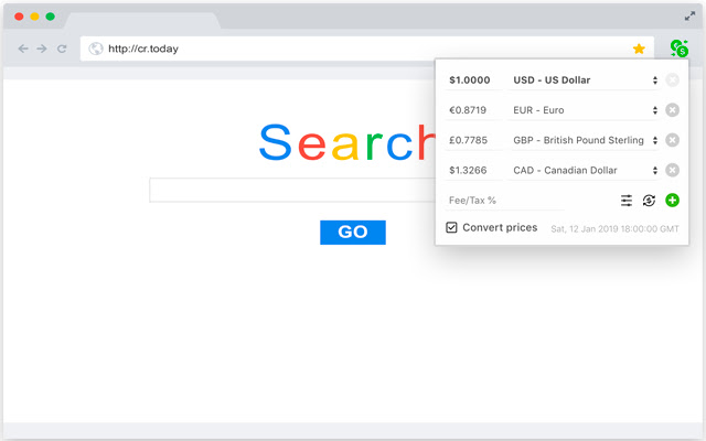 Currency Converter PRO chrome谷歌浏览器插件_扩展第3张截图