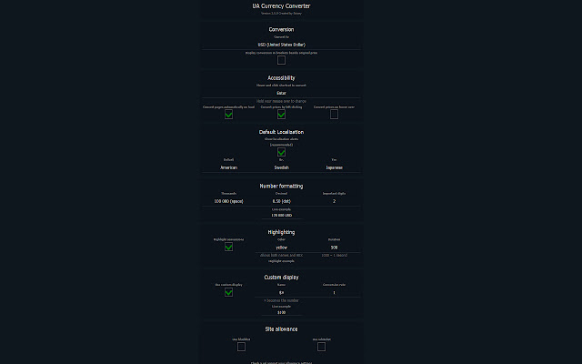 Universal Automatic Currency Converter chrome谷歌浏览器插件_扩展第3张截图