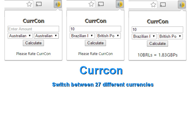 CurrCon chrome谷歌浏览器插件_扩展第1张截图