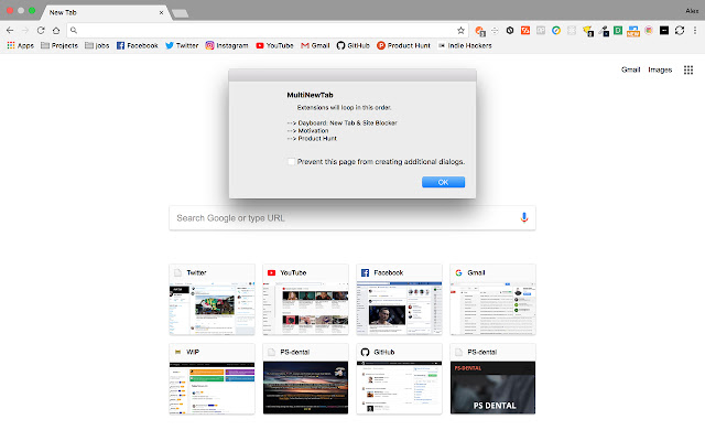 MultiNewTab chrome谷歌浏览器插件_扩展第2张截图
