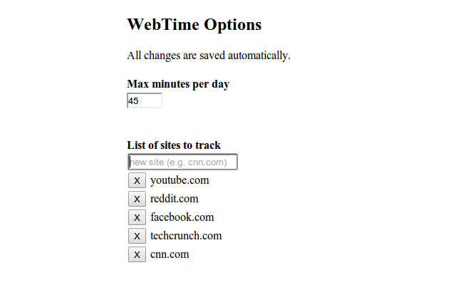 WebTime chrome谷歌浏览器插件_扩展第2张截图