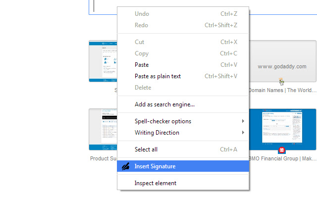 Insert Signature chrome谷歌浏览器插件_扩展第2张截图