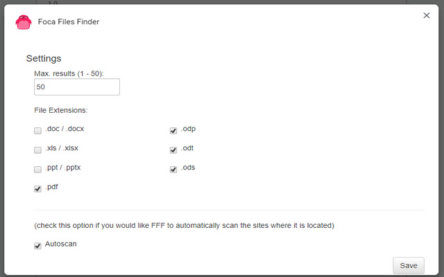 Foca Files Finder chrome谷歌浏览器插件_扩展第2张截图