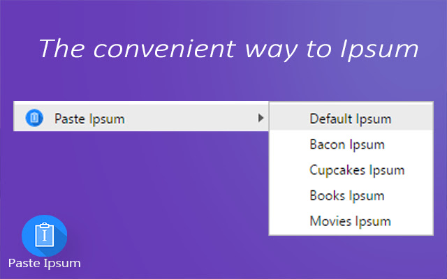 Paste Ipsum chrome谷歌浏览器插件_扩展第2张截图