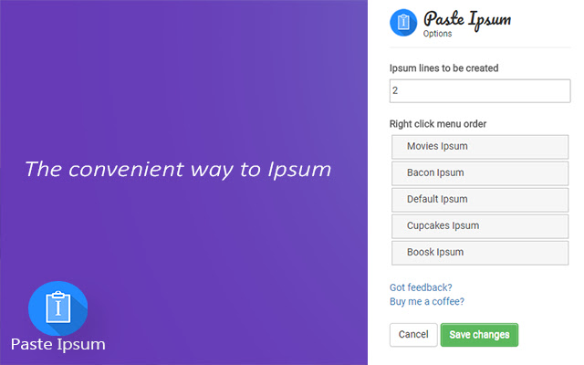 Paste Ipsum chrome谷歌浏览器插件_扩展第3张截图