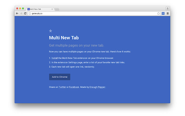 Multi New Tab chrome谷歌浏览器插件_扩展第1张截图