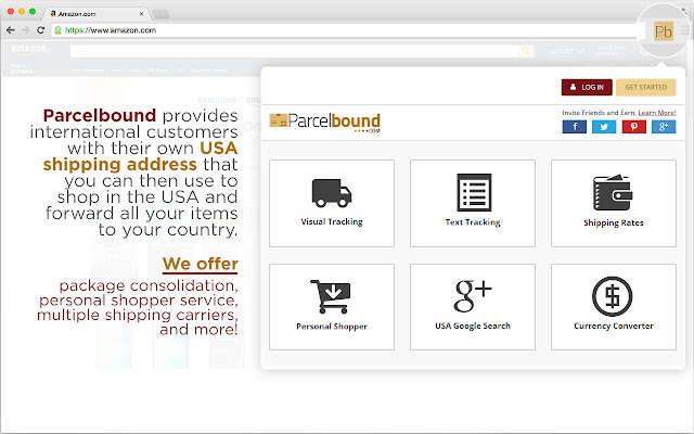 Parcelbound: Personal Shopper chrome谷歌浏览器插件_扩展第1张截图