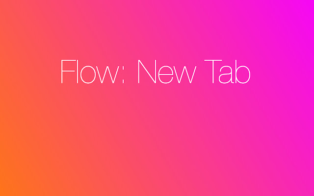 Flow: Rainbow New Tab (with clock) chrome谷歌浏览器插件_扩展第2张截图