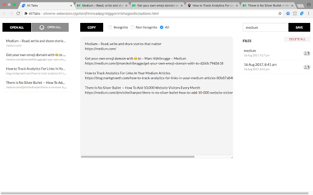 AllTabs chrome谷歌浏览器插件_扩展第1张截图