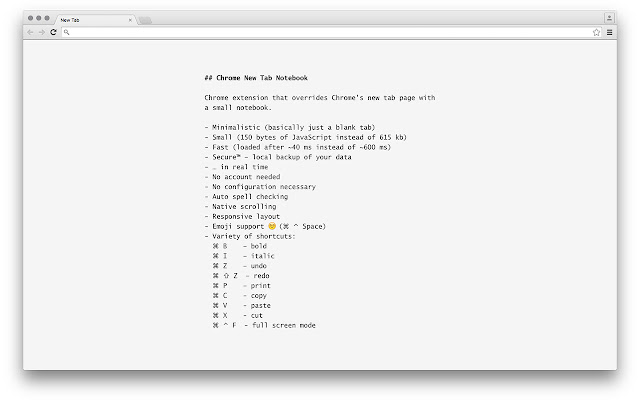 Chrome New Tab Notebook chrome谷歌浏览器插件_扩展第1张截图