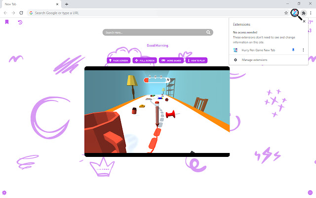 Hurry Pen Game New Tab chrome谷歌浏览器插件_扩展第3张截图