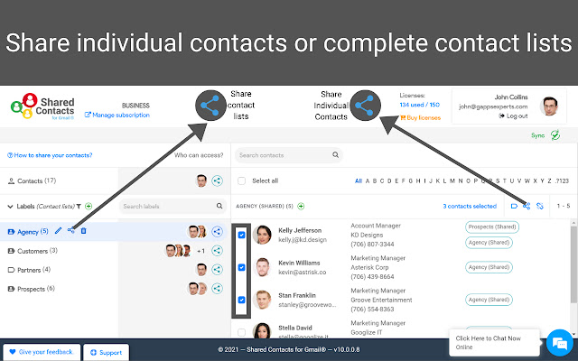 Share Google Contacts with Shared Contacts® chrome谷歌浏览器插件_扩展第2张截图