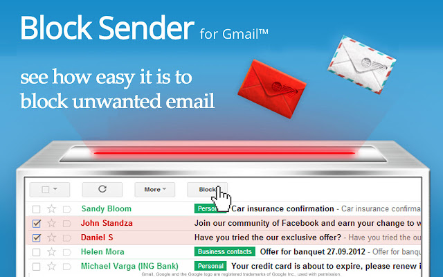 封锁发件人 chrome谷歌浏览器插件_扩展第5张截图